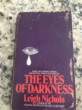 The Eyes Of Darkness By Leigh Nichols / Dean R Koontz (1981) Pb Horror Pb 1st