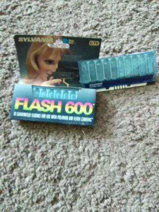 Sylvania Blue Dot Flashbar " Flash 600 " Flashes For Polaroid 600 Cameras
