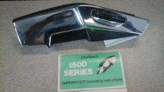 ✅ Vtg DYMO 1570 Chrome Tapewriter Label Maker w/ Extra Tape And Case and S maker 6