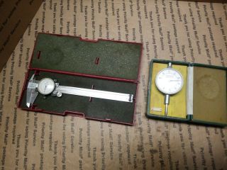 Vintage Mitutoyo Dial Caliper 505 - 626 6 " Japan And Cameron 107