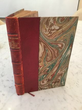 1957 French Leather Bound Book Louis - Charles Royer Les Cinq Sœurs De Nesle