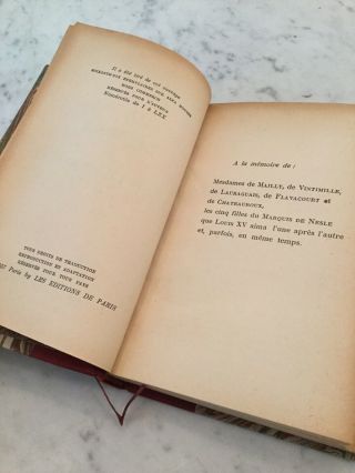 1957 French Leather Bound Book Louis - Charles Royer Les Cinq Sœurs De Nesle 6