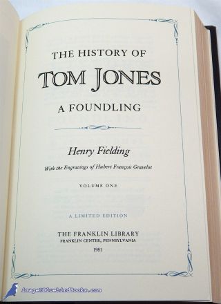 Tom Jones by Henry FIELDING: NF Franklin Library leather 2 - vol.  ill.  set 82259 2