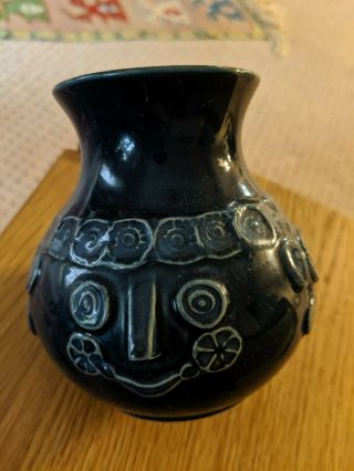 Vintage Bjorn Wiinblad Rosenthal Linie Studio Face Pitcher Vase Pottery