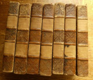 Walter Scott 1822 Poetical 7/8 Volumes (lady Of The Lake,  Lord Of Isles.