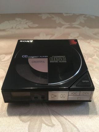 Vintage 1985 Sony Discman D - 5 Portable Cd Player.  Repair Or Parts (may Work)
