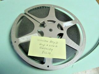 Single Metal 16mm Film Reel 400 Feet / Kodascope Old Film Hop A Long Cassidy ?