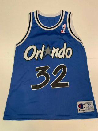 Vintage Shaquille O’neal Orlando Magic Champion Nba Basketball Jersey - Size 36