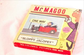 8mm Movie Vintage Mr.  Magoo With Sound