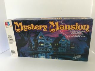 Vintage 1984 Mystery Mansion Board Game Milton Bradley Complete