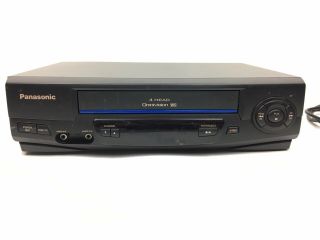 PANASONIC PV - V4021 Omnivision 4 - Head VHS VCR Player Recorder w/ Remote 5