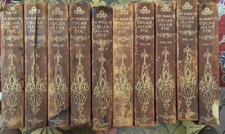 The Complete Of Edgar Allan Poe - 1908 - Ten Volume Set