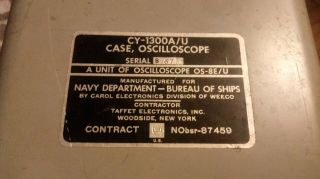 Vintage U.  S.  Navy OS - 8E/U Oscilloscope 2