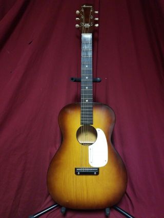 Vintage Harmony Stella Acoustic Sunburst Guitar Steel Reinforced Neck 6 - String