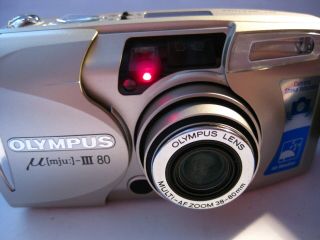 Vintage Olympus Mju Iii 80 All Weather 35mm Film Camera,  Olympus Case Strap
