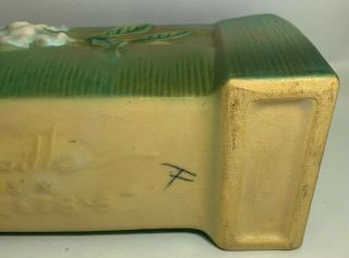 Vintage Roseville Art Pottery Green Gardenia Window Box Planter 658 - 8 6