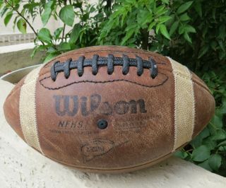 Vintage Wilson Gst Nfhs Ncaa Football - Made In Usa