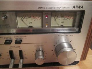 Aiwa Stereo Cassette Deck - Model AD - 6350U - Vintage - 3