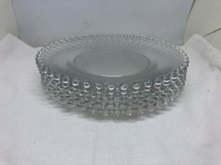 6 Vintage Imperial Candlewick 8 " Salad / Dessert Plates Clear Glass