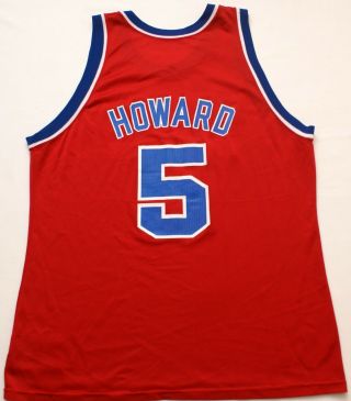 Champion Juwan Howard Jersey Washington Bullets 5 NBA Vintage 90s Size 48 2