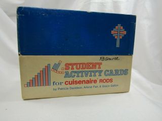 Vintage Student Activity Cards For Cuisenaire Rods Homeschool Mathematics