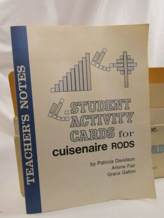 VINTAGE Student Activity Cards for Cuisenaire Rods Homeschool Mathematics 2