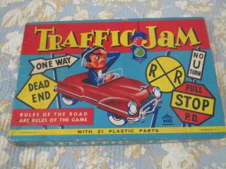 Traffic Jam 1954 Vintage Board Game Harett - Gilmar,  Inc.