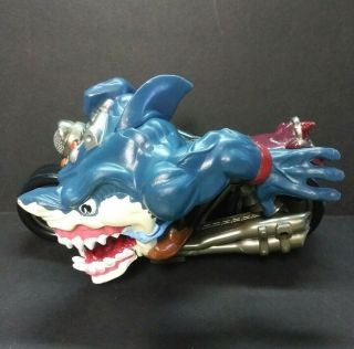 Vintage Mattel Street Sharks Rip Rider Motorcycle 1995 Action Figure Vehicle