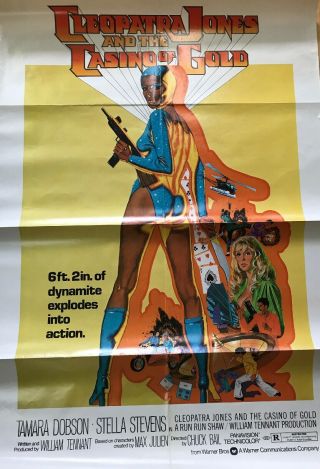 Vintage “cleopatra Jones And The Casino Of Gold” Poster