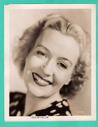 Ona Munson Actress Movie Star Promo 1930 