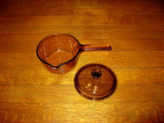 Vintage Vision Corning Sauce - Pan Made in USA 1L W/Spout and Lid 3