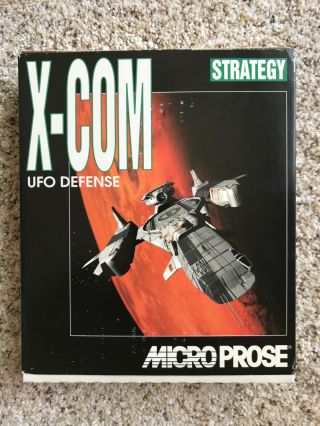 X - Com Ufo Defense Vintage Pc Game,  Big Box,  1994 Micro Prose 3.  5 Ibm Bonus Guide