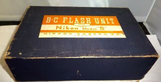 Vintage Nikon S Rangefinder B - C,  BCB Flash Extended & 2 reflectors 6