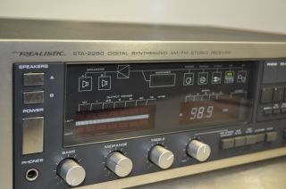 Vintage Realistic STA - 2280 Digital Synthesized AM FM Stereo Receiver - See - 4