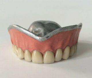 Vintage False Teeth Dentures Uppers Real Prop Halloween Decor