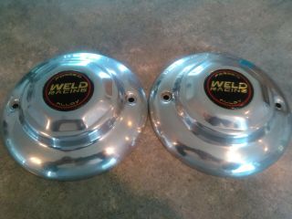 Weld Racing Center Cap.  Forged Alloy.  Ford.  Chevrolet.  Mopar.  8 Inch.  Dia.  Vintage.  X2