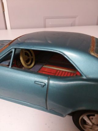 Camaro Battery Bump N Go Vintage toy tin car 5