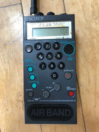 Vintage SONY AIR - 8 Airband Multiband Receiver Scanner, 2
