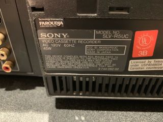 Sony SLV - R5UC VHS VCR 5