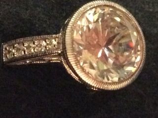 Tacori Iv.  925 Sterling Cz Ring Sz 7 Wedding Promise Engagement Ring