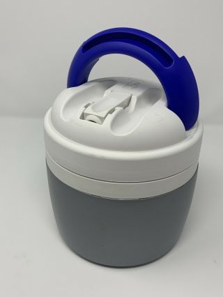 Igloo Elite Vtg 1/2 - Gallon Plastic Water Jug Cooler Silver Gray White