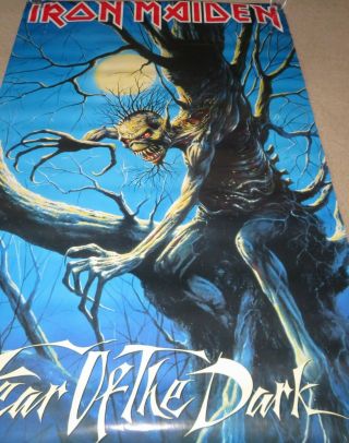 Vintage - Iron Maiden Fear Of The Dark Poster 1992 Very Large Poster