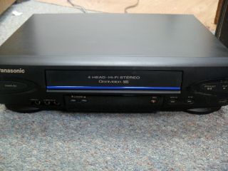 Panasonic Vcr Vhs Player Pv - V4522 4 Head Hifi Stereo Vcr Video Cassette Recorder