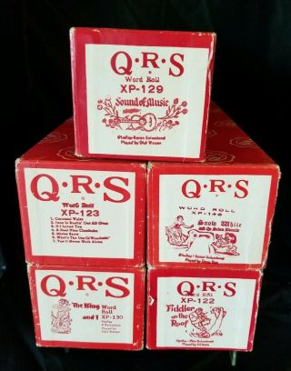 Vintage Qrs Ep Piano Rolls - Snow White - Sound Of Music - King And I - Fiddler