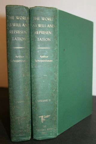 The World As Will And Representation (1958 2 - vol Box Set) by ARTHUR SCHOPENHAUER 3