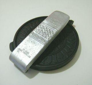 Vintage Nordic Ware Taco Tortilla Press 6” Cast Iron Black & Silver