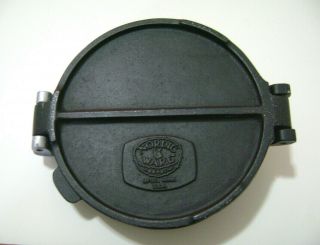 Vintage Nordic Ware Taco Tortilla Press 6” Cast Iron Black & Silver 5