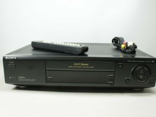 Sony Slv - 775hf Hifi Stereo Vcr Vhs Player Recorder With Remote & Av Cable Refurb