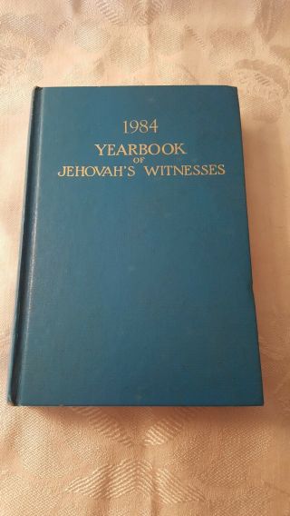 Vintage Book 1984 Jehovah Witness Yearbook W/ Daytext Ibsa Watchtower