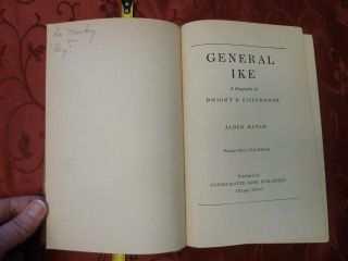 1944 General Ike A Biography of Dwight D Eisenhower by Alden Hatch Vintage book 3